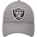 Men's Oakland Raiders NFL Pro Line by Fanatics Branded Gray/White Core Trucker II Adjustable Snapback Hat 2760028